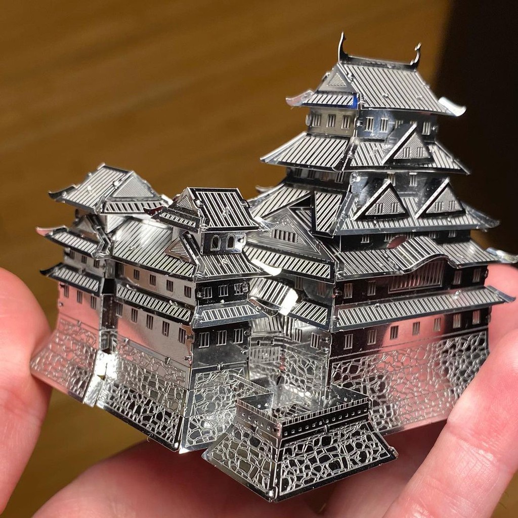 Mô Hình Kim Loại 3D Lâu Đài Hạc Trắng Himeji Nhật Bản