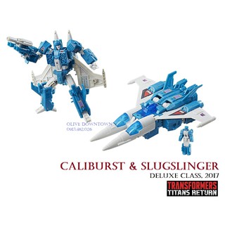 ✨ CALIBURST và SLUGSLINGER ✨ Bộ Mô hình Transformers đầy đủ phụ kiện - TITANS RETURN