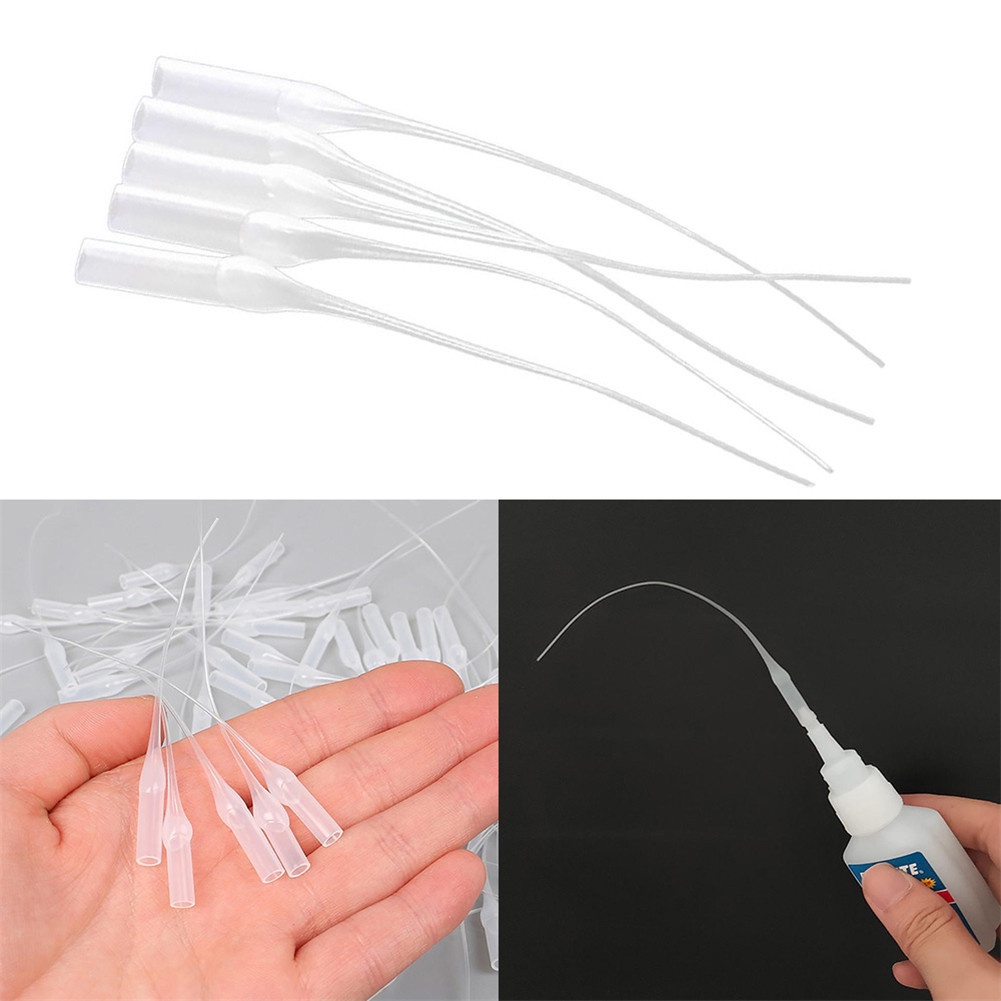 Set 100 Đầu Nối Vòi Xịt Keo Bằng Nhựa Siêu Nhỏ