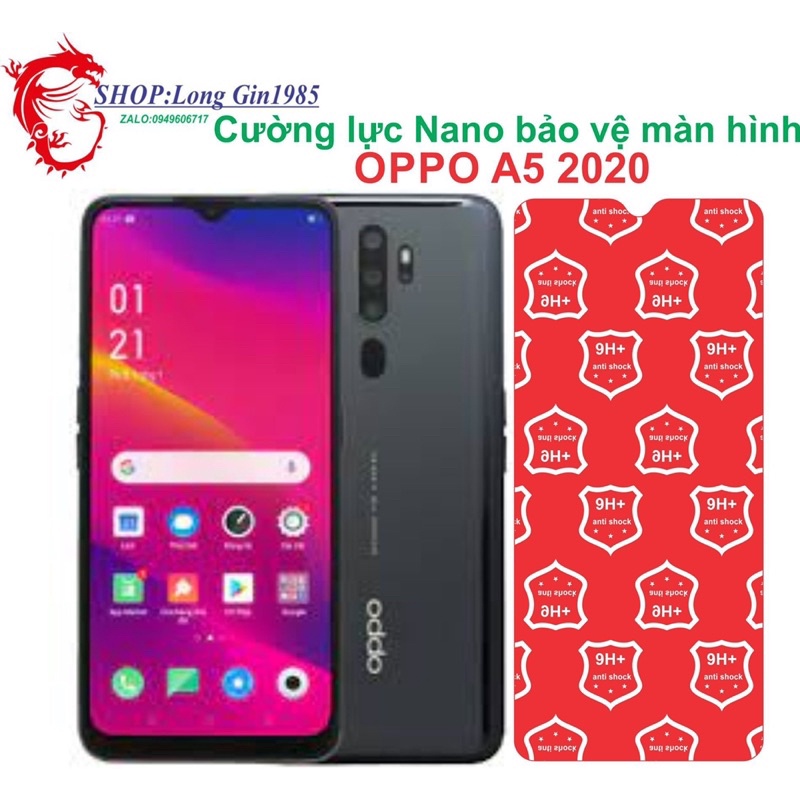 Oppo A5 2020 cường lực dẻo Nano chống va đập chống trầy xước tốt