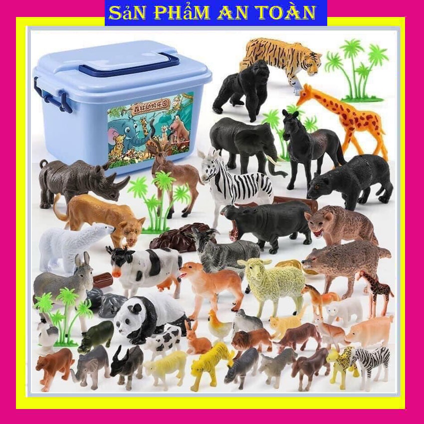 Thùng đồ chơi Động Vật cao cấp 58 chi tiết cao cấp