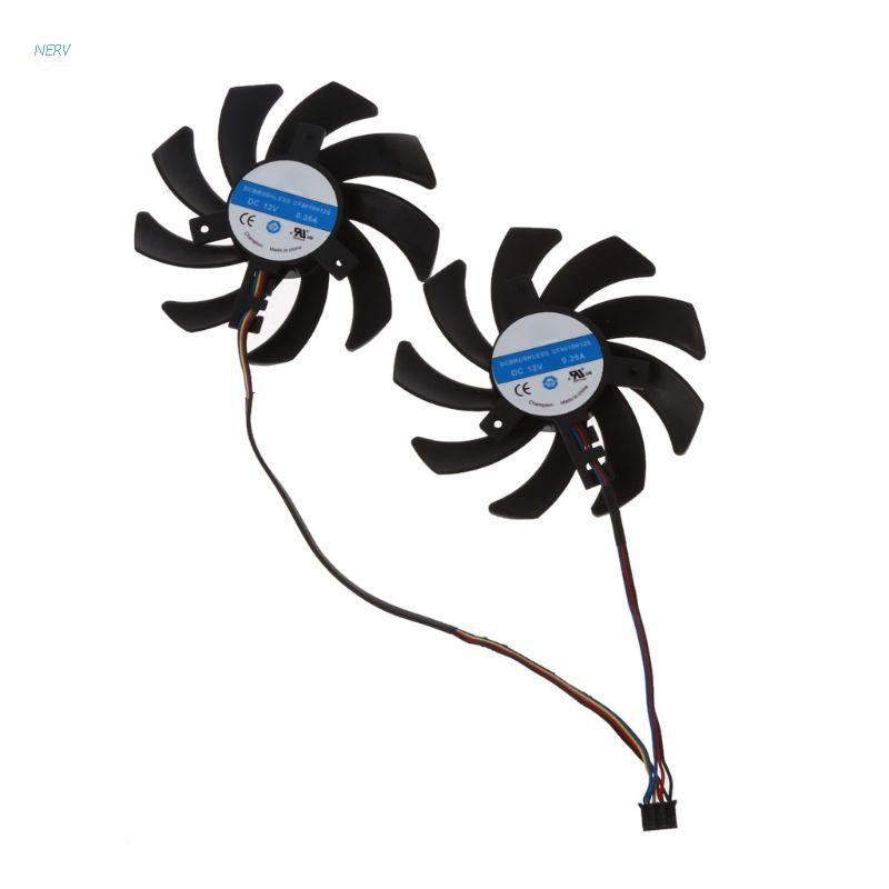 Set 2 Quạt Tản Nhiệt Cf9010H12S Rx 480 / 470 Vga Gpu Cho Xfx R9 390x / 390 8g Rx480 Rx470
