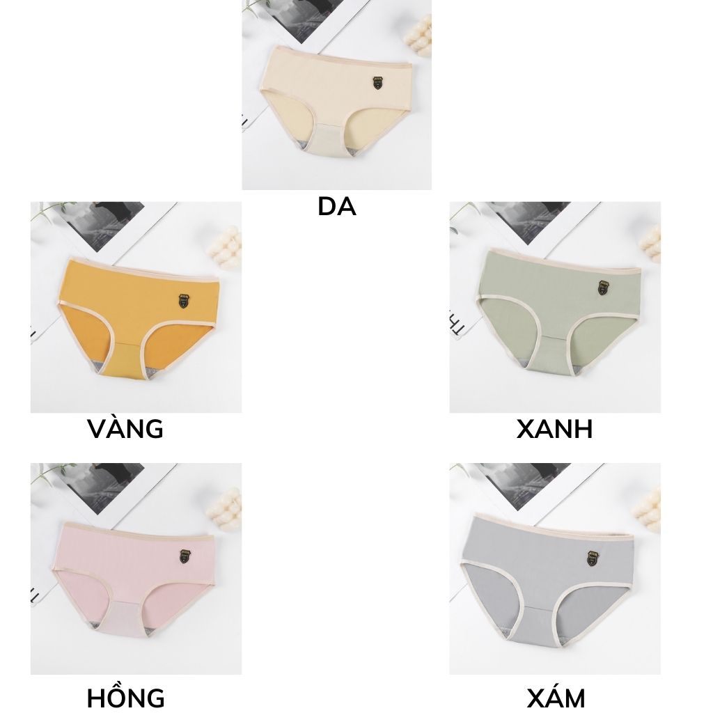 Quần lót nữ kháng khuẩn cute dễ thương đẹp gắn logo quyến rũ DOPICO L003