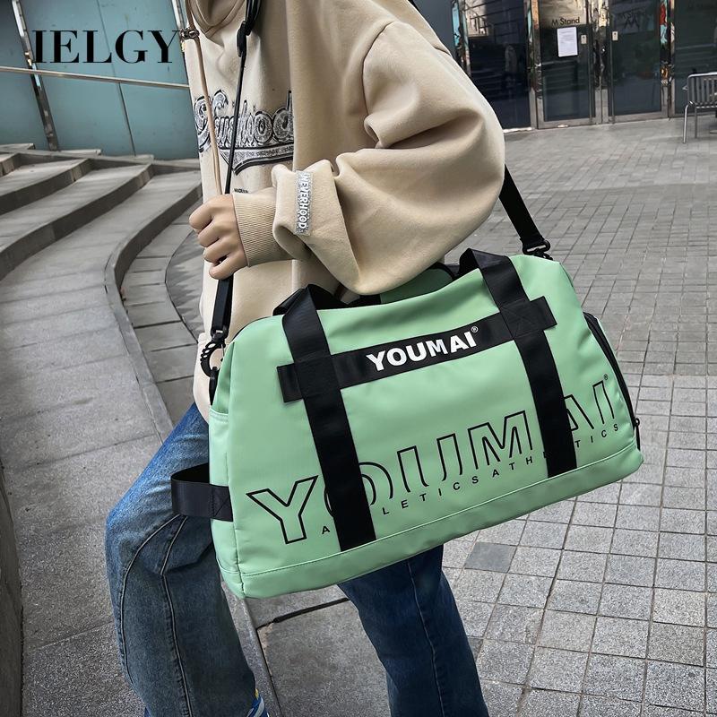 Túi xách du lịch IELGY sức chứa lớn in chữ thời trang cho nữ