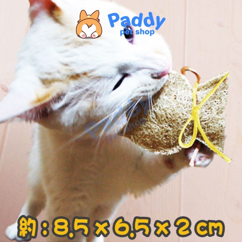Đồ Chơi Mèo Xơ Mướp Gặm Sạch Miệng &amp; Giảm Ngứa Răng CattyMan