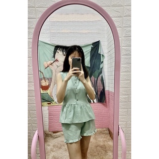 Bộ ngủ Pyjamas đũi sát nách