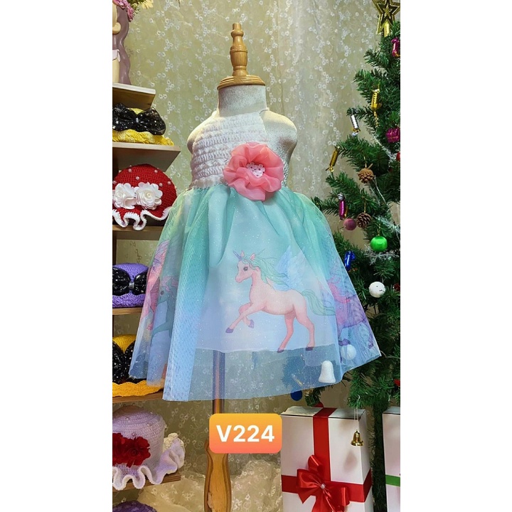 TH Đầm/Váy công chúa tutu dễ thương cho bé gái - Yếm len ngọc