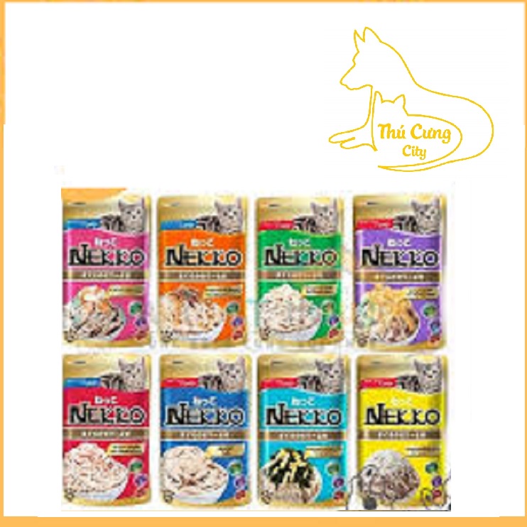[ pate ] Pate mèo, Pate Nekko Jelly - sốt mèo Neko dạng thạch nhiều vị cá ngừ, gói 70g