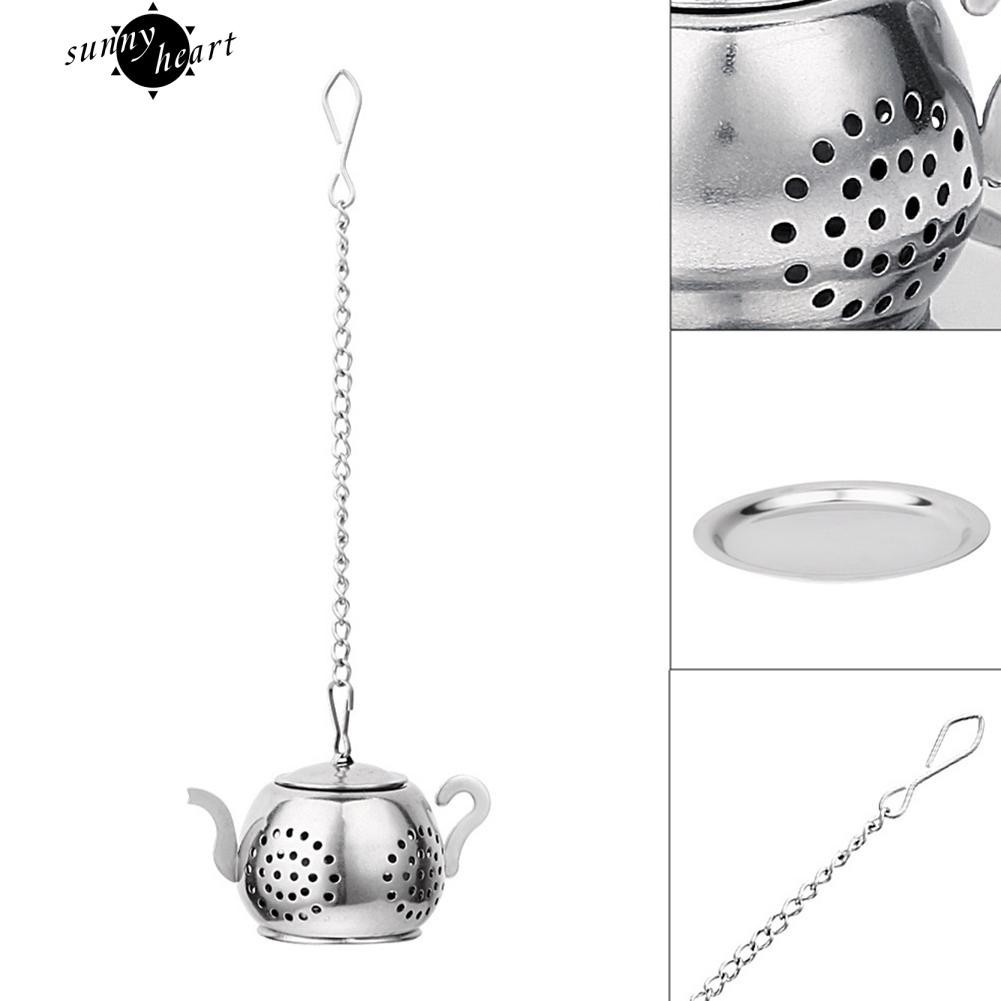 Dụng cụ lọc trà hình ấm trà bằng thép không gỉ