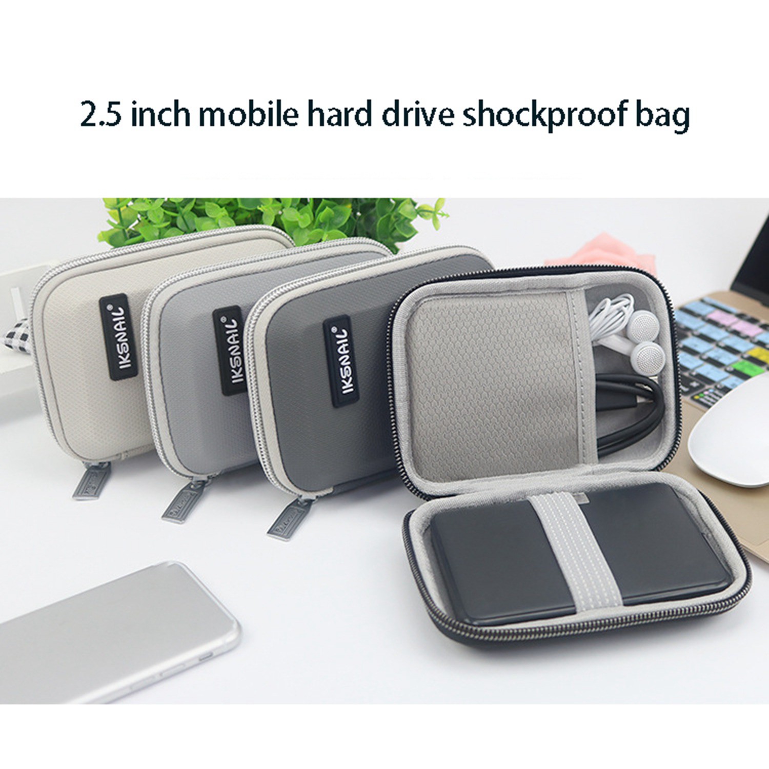 Túi Đựng Ổ Cứng Chống Sốc 2.5 Inch Cho Toshiba Wd - Màu Đen | BigBuy360 - bigbuy360.vn