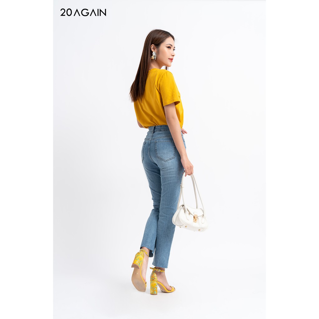 Quần jean dài loe vẩy tua rua gấu - QFA0061 - 20 Again | BigBuy360 - bigbuy360.vn