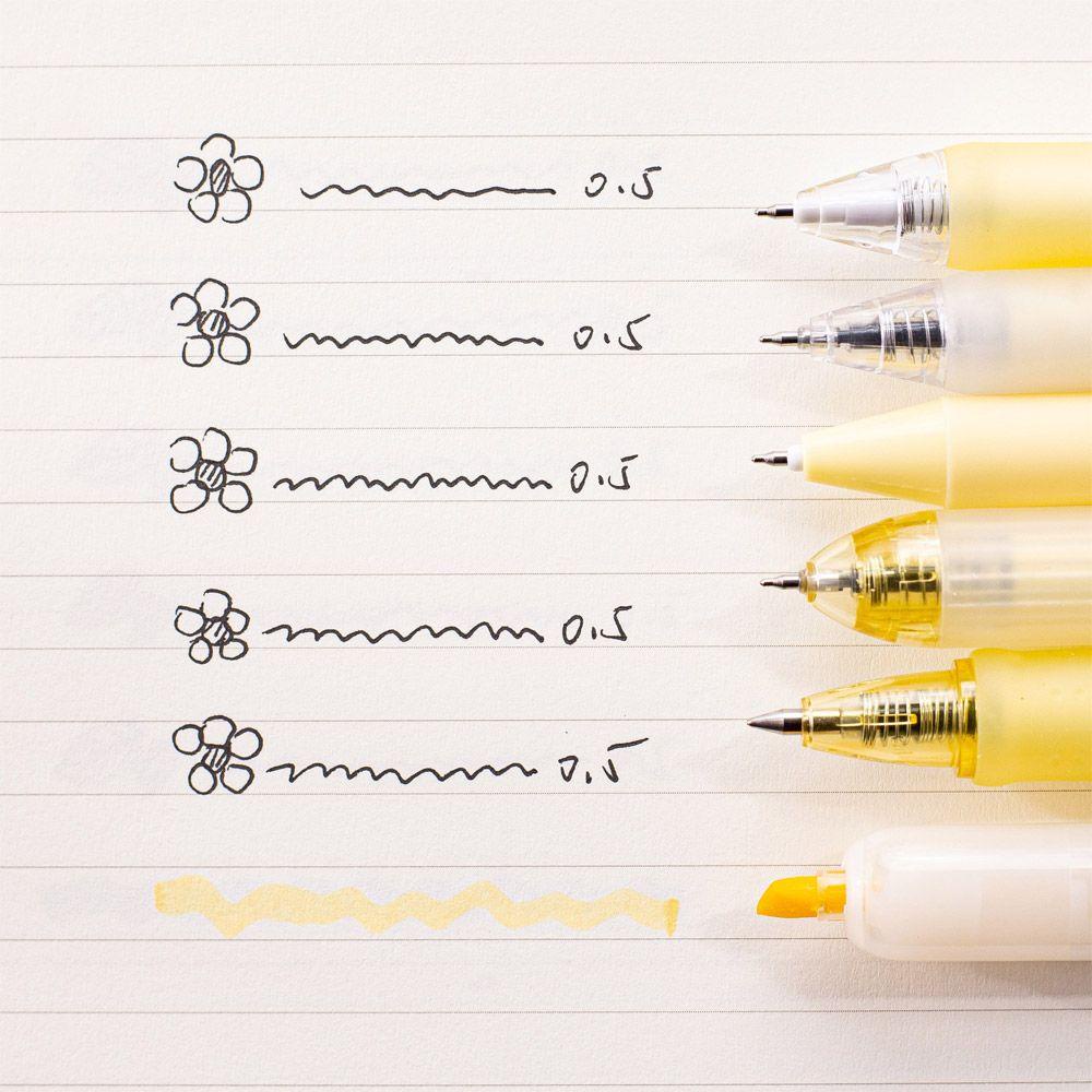 CHOOKEY Set 6 Bút Mực Nước Dạng Nhấn Tiện Dụng Chất Lượng Cao