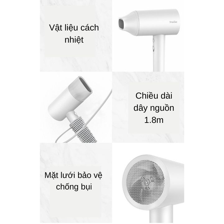 Máy sấy tóc ion âm công suất cao 1800W