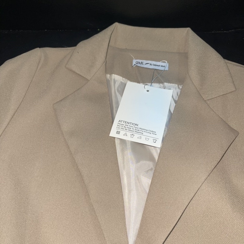 Áo Blazer nâu cafe