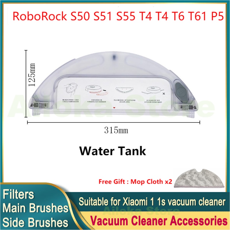 Bộ Cọ Và Màng Lọc SDJQR01RR Thay Thế Cho Robot Hút Bụi Xiaomi Mi Robot 1 / 1S / 1ST Roborock S5 / S5Max / S6 / S6Pure / S50 / S51 / S55 Xiaowa C10 / E2 / E3 Sdjr02Rr