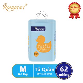 Tã/bỉm quần rouya m - gói 62 miếng
