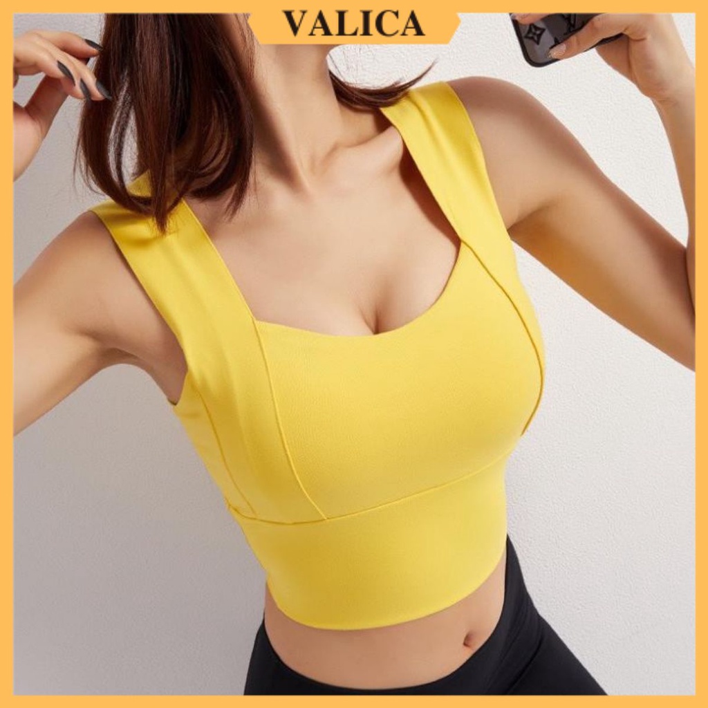 Áo Tập Gym Nữ FREESHIP Áo Bra Thê Thao Tập Yoga Cotton Mút Dày Dặn A055