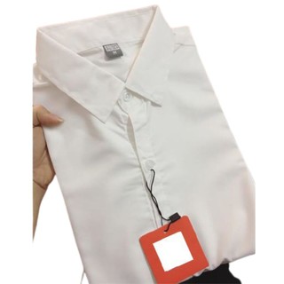 COMBO 2 ÁO SƠ MI NỮ DÀI TAY CAO CẤP UNI XUẤT KHẨU MÀU TRẮNG(Bán lẻ giá sỉ)