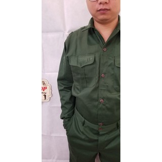 ÁO LẺ BẢO HỘ LAO ĐỘNG KAKI DÀY DẶN-LOẠI 1