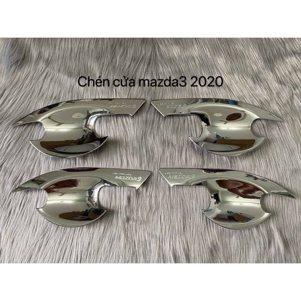 Trọn bộ ốp tay nắm, hõm cửa Mazda 3 2020, 2021