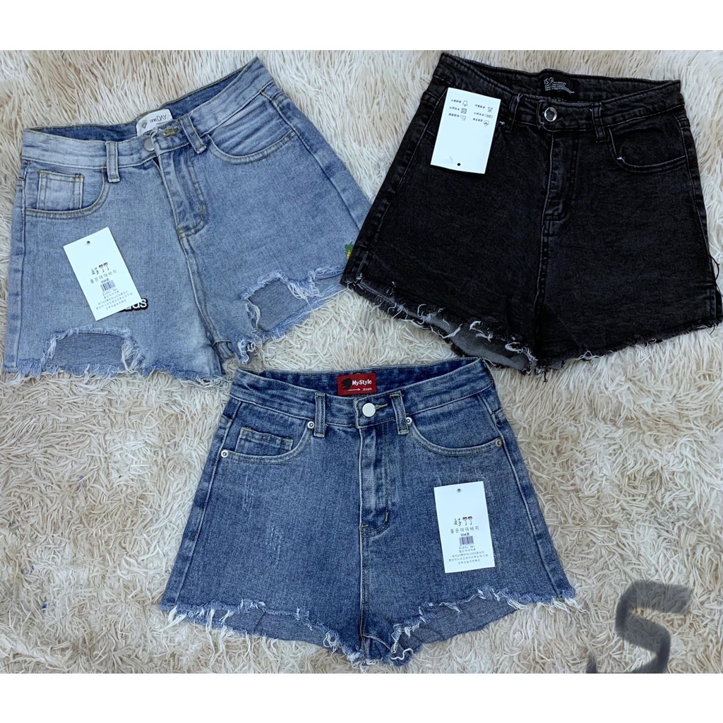 QUẦN SHORT JEAN NỮ, Sooc Bò cạp cao giá rẽ 45k, nguồn sỉ quần sooc .