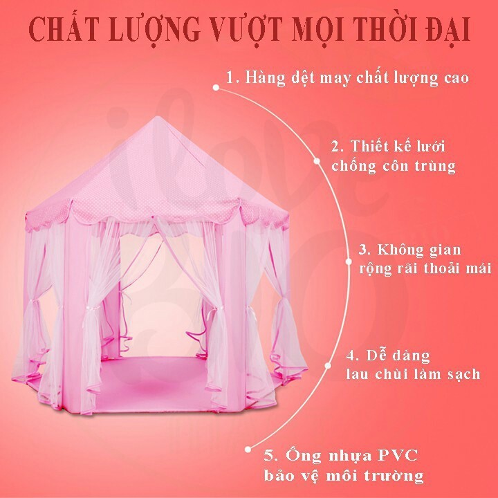 Lều hoàng tử , lều công chúa cho bé