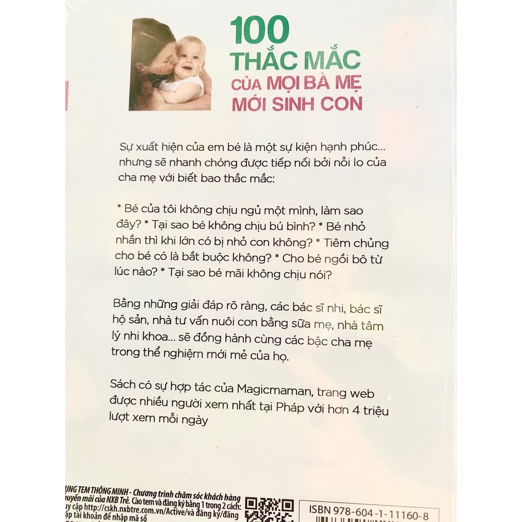 Sách - 100 Thắc Mắc Của Mọi Bà Mẹ Mới Sinh Con (nxb trẻ)