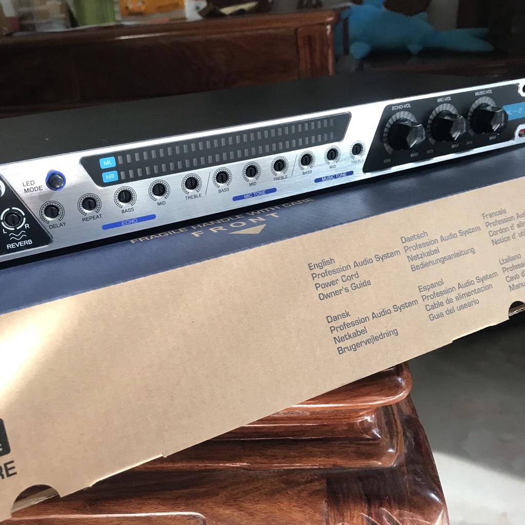 Vang cơ Gutin K-2 Có REVERB, Dàn đèn Led tín hiệu - Hàng Nhập Khẩu - Gia Khang Shop