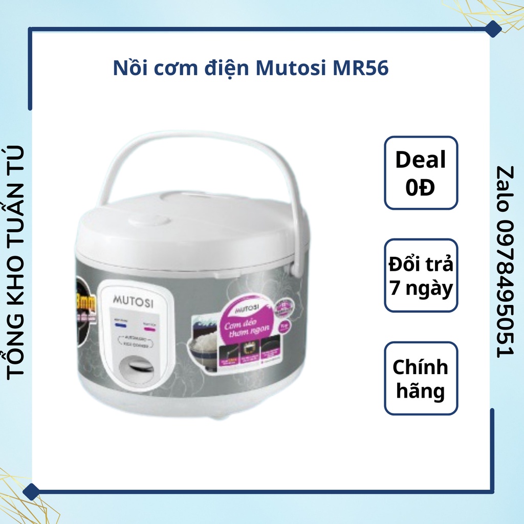 Nồi cơm điện Mutosi MR56 giữ nhiệt tốt hàng Nhật Bản cao cấp.