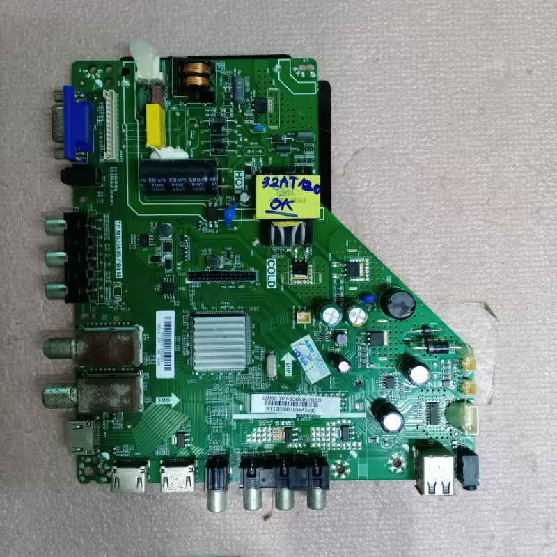 Bo mạch tivi Asanzo 32AT120,bo xử lý, khiển,main chính,chủ