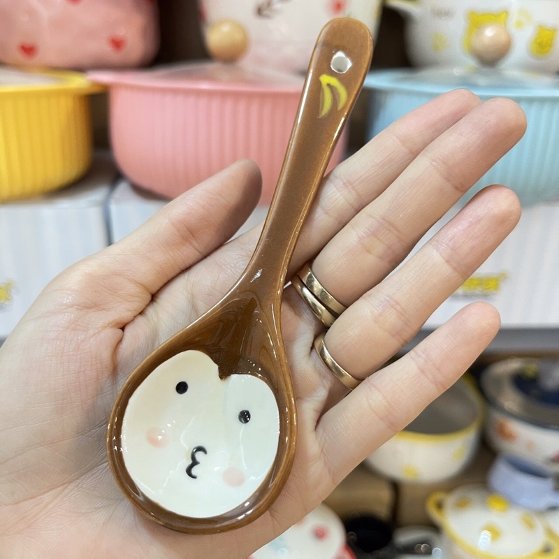 Thìa sứ, thìa ăn cơm cho bé siêu đáng yêu