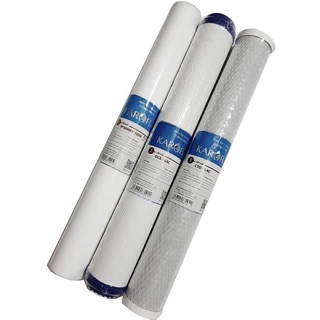 Bộ lõi lọc thô Karofi 123 máy bán công nghiệp 20" (30 lít/giờ, 50 lít/giờ, 80 lít/giờ)