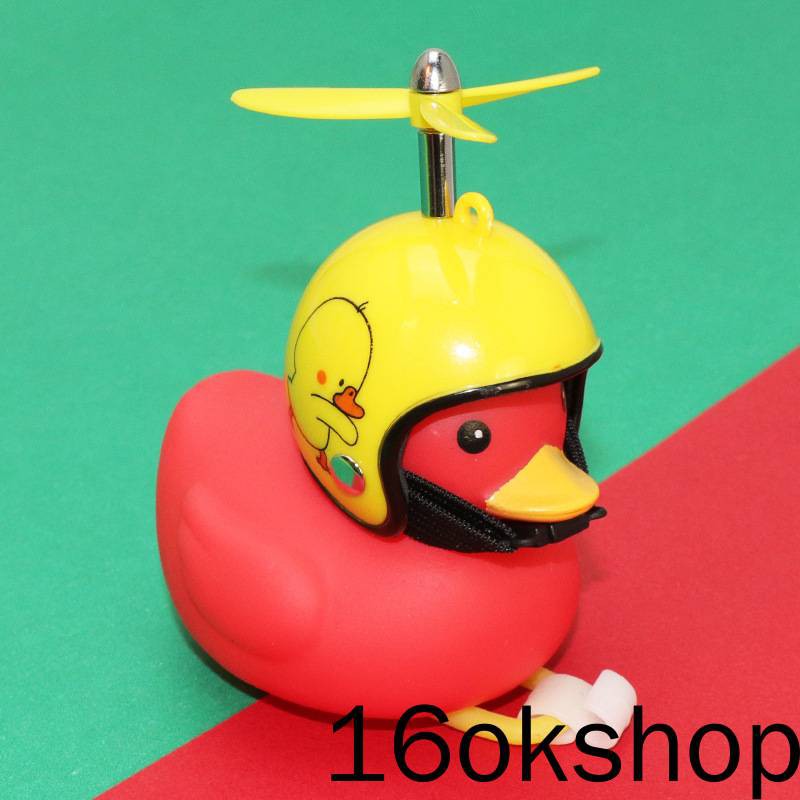 Vịt Con Nhồi Bông Màu Đỏ Đáng Yêu Dễ Thương