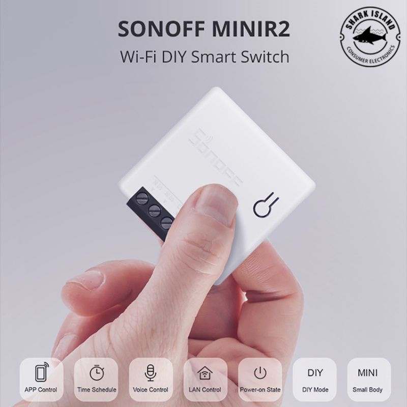 Nâng cấp SONOFF MINI R2 Thông Minh Chuyển Đổi Hỗ Trợ Hai Cách Điều Khiển Switch TỰ LÀM (MINI Nâng Cấp)-ELLE