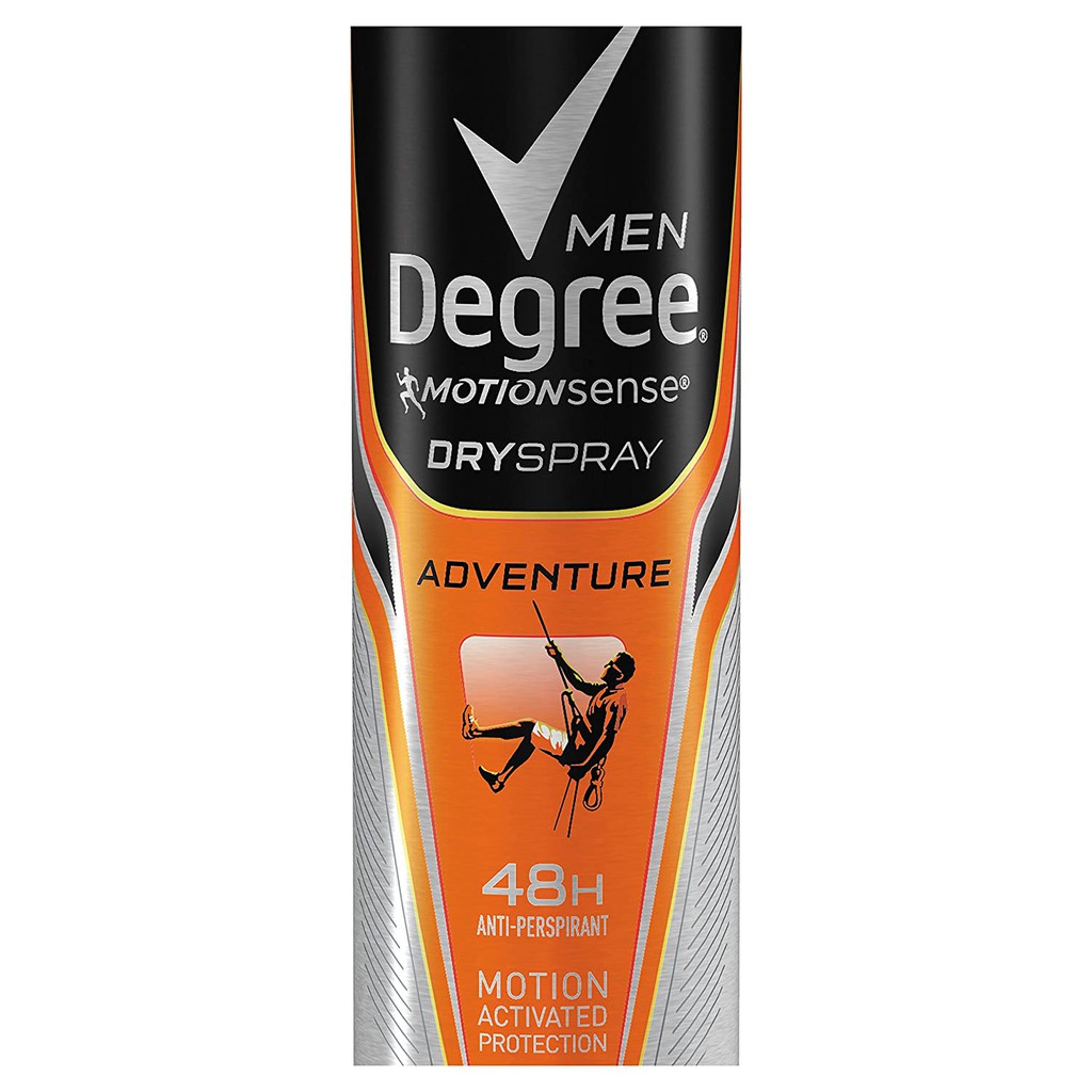 Xịt khử mùi nam Degree Men MotionSense Antiperspirant Dry Spray Adventure 107g (Mỹ)