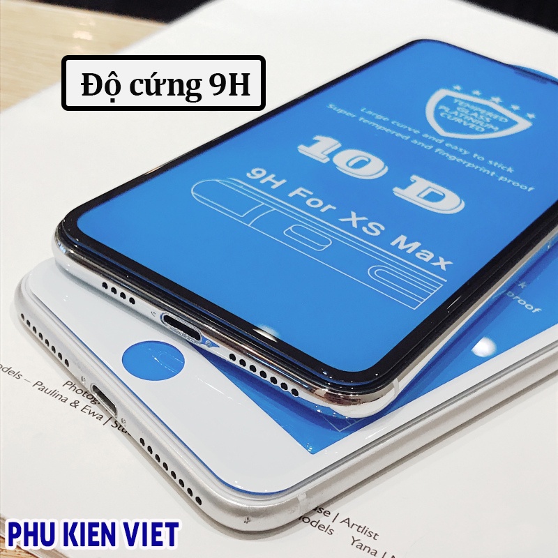 Kính cường lực iphone 10D Full màn 6/6plus/6s/6splus/7/7plus/8/8plus/x/xr/xs/11/12/pro/max/plus/promax - Phụ Kiện Việt