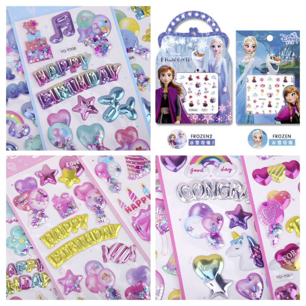 Sticker đẹp , sticker dán, sticker sinh nhật hình dán đẹp thỏa sức sáng tạo, trang trí