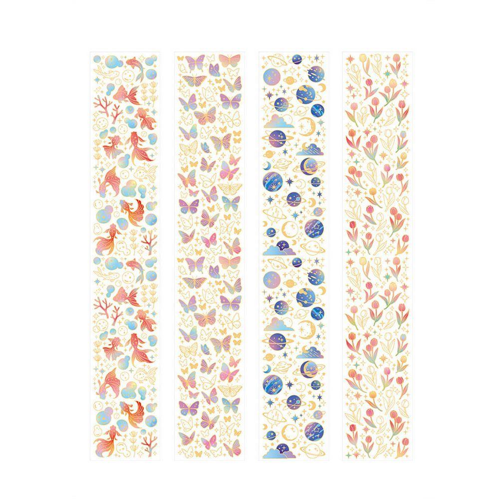 Miếng Dán PET Họa Tiết Bươm Bướm / Cherry Nhiều Màu Độc Đáo Trang Trí Sổ Tay DIY