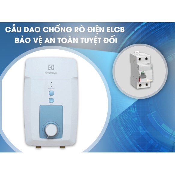 Máy Nước Nóng Trực Tiếp Không Bơm Electrolux EWE451GX-DWB 4500W - NHIỀU MỨC NHIỆT - Made in Malaysia (Màu trắng)