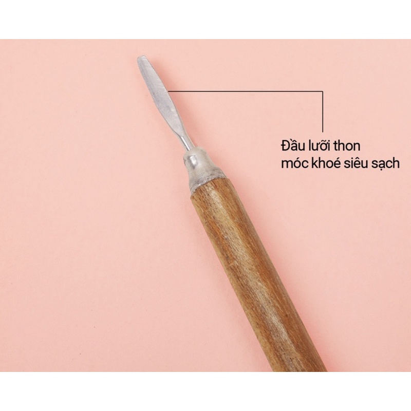 Cây đẩy da, lấy khoé gỗ, lấy khoé ,cào gel inux chuyên dụng ngành Nail