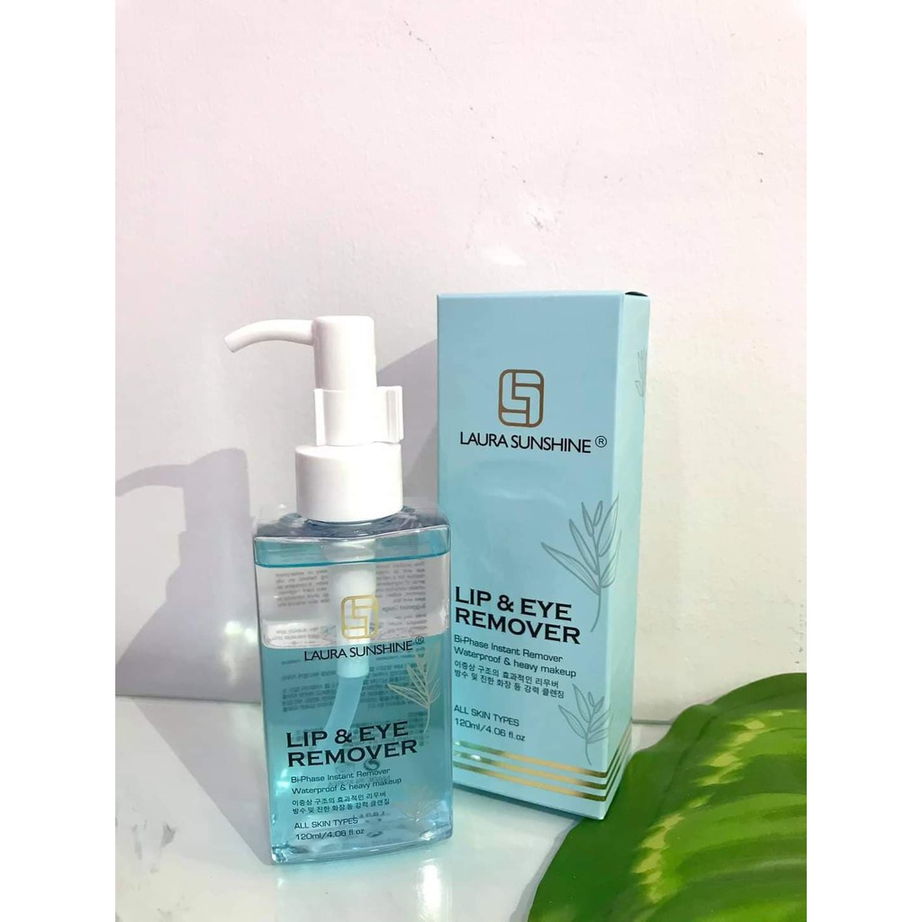 Tẩy trang mắt môi 2 lớp Laura Sunshine Lip &amp; Eye remover - Nhật Kim Anh