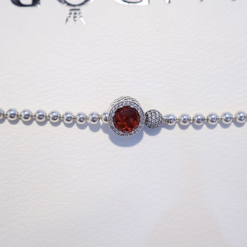 Vòng bi bạc xâu charm đá- ẢNH THẬT- Trang sức bạc Venus