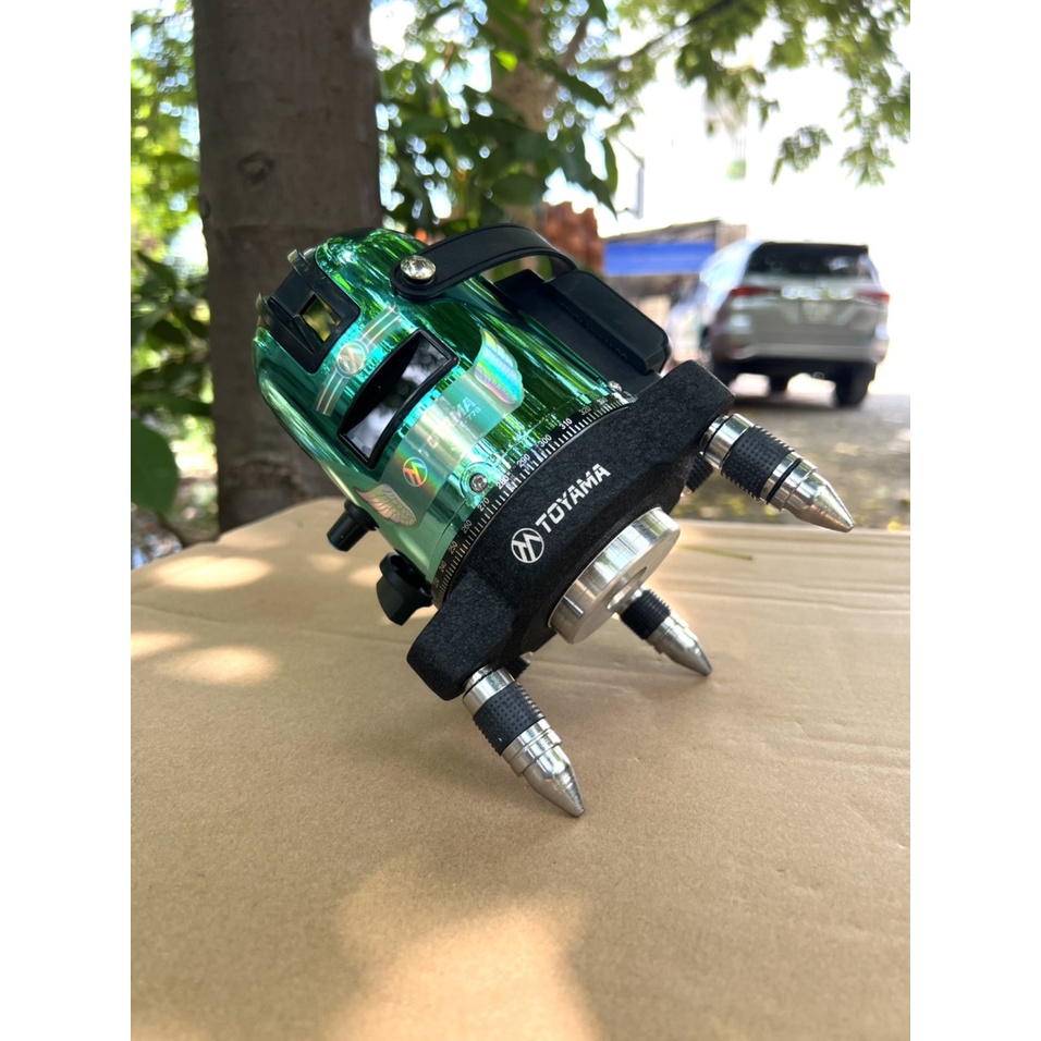 Máy cân laser 5 tia xanh TOYAMA  - T-778 chính hãng _ bảo hành 6 tháng _ quý khách chọn máy không chân hoặc có chân