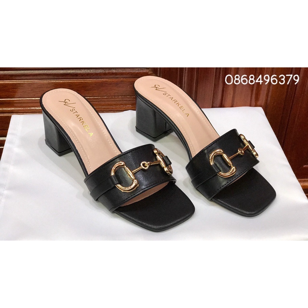 Guốc cao gót khóa đồng 5 phân mã M59!