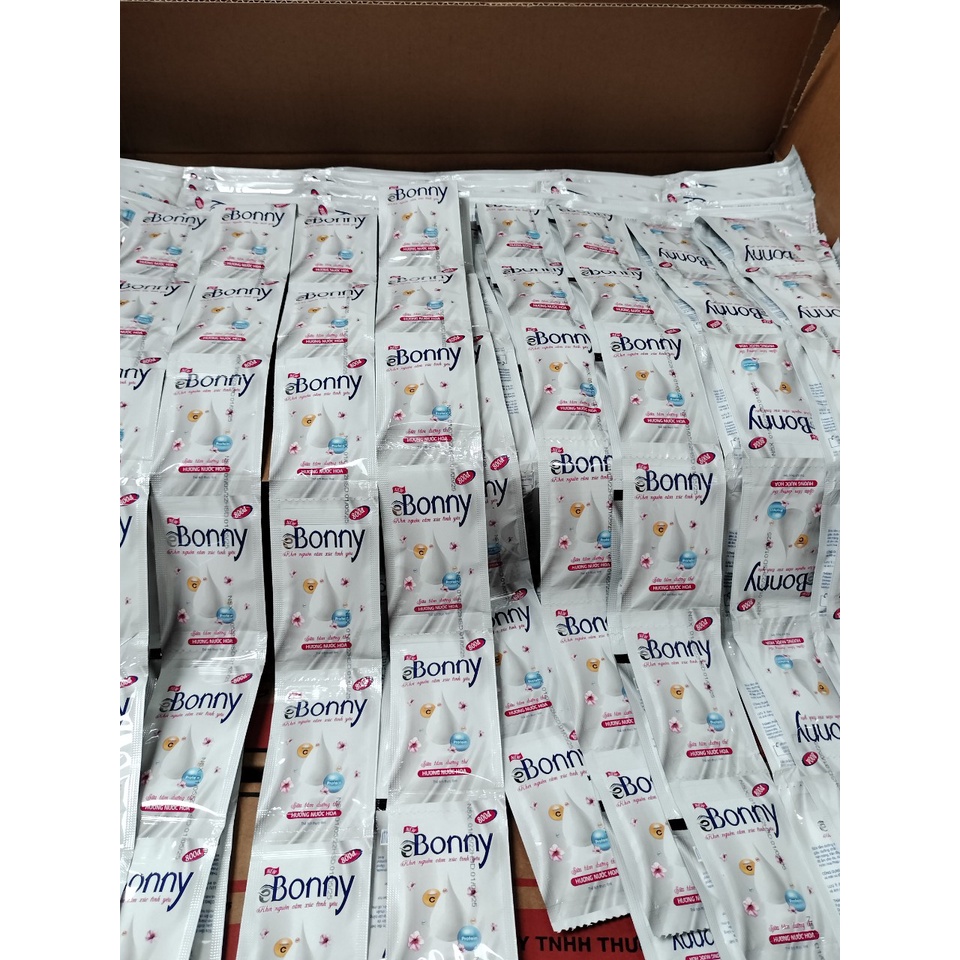 Sữa tắm nước hoa thơm lâu BONNY, sữa tắm gói dưỡng ẩm và làm sạch da dùng trong khách sạn combo 100 gói rời hàng lỗi nhỏ