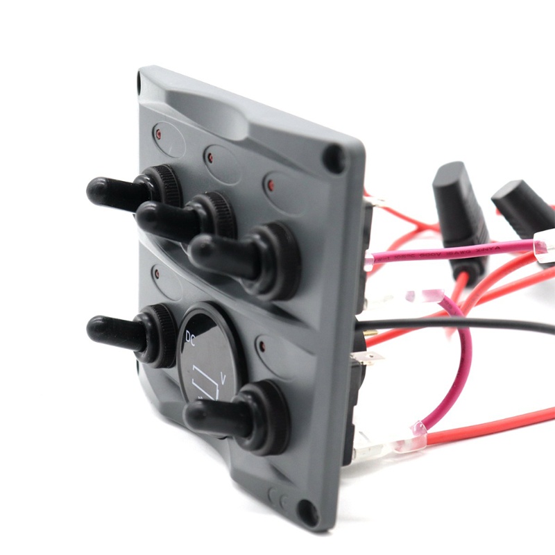 Bảng Điều Khiển Công Tắc Bật Lửa Với 5 Nút Đèn Báo Hiệu Dành Cho Tàu Thuyền