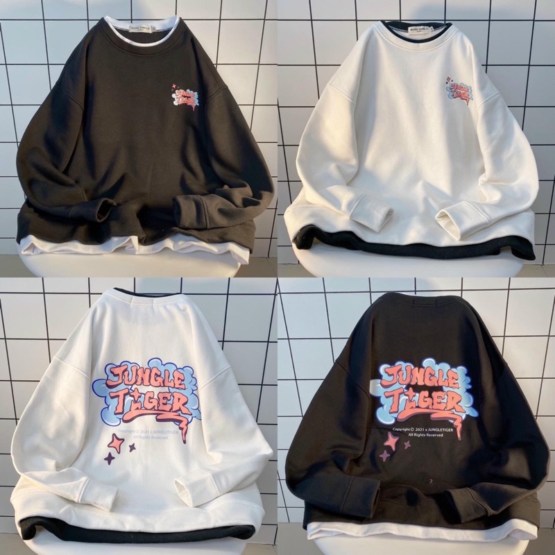 Áo Cô Gái Màu Lạ- Sweater Phối Tay Lạ