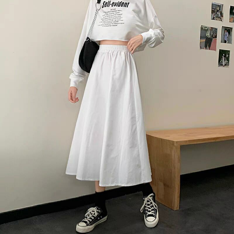 Chân Váy Dài Lưng Cao Dáng Chữ A Phong Cách Hàn Quốc Cho Nữ JL-DQ-02