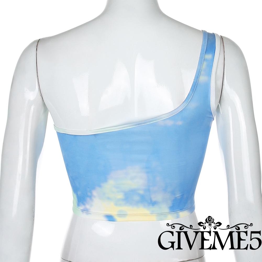 Áo Lửng Hai Dây In Họa Tiết Quyến Rũ Dành Cho Nữ