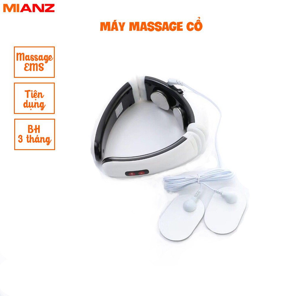 [Mua ngay] Máy massage cổ cầm tay - Có chức năng matxa EMS thư giãn cơ thể - BH 3 tháng - Mianz Store HIP MART